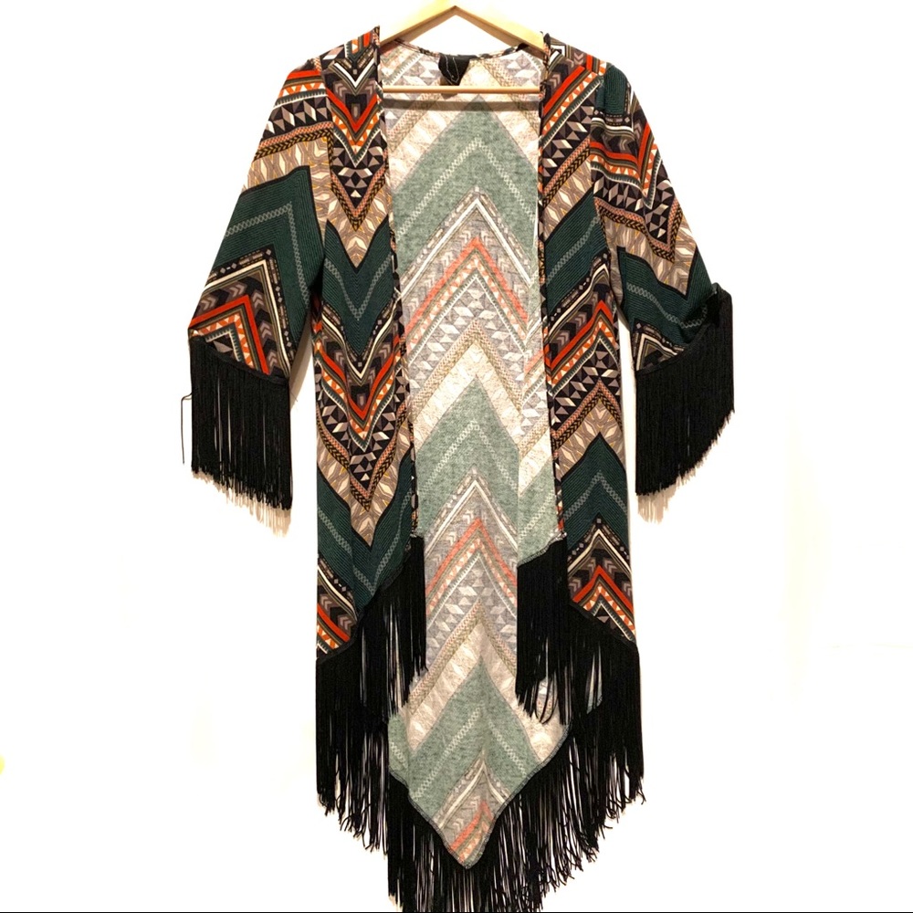 Bohemian Kimono with Fringe